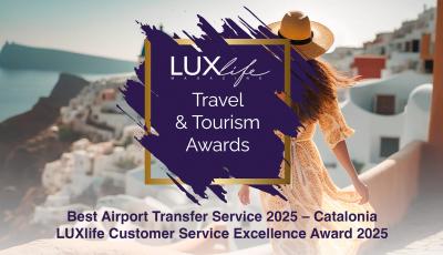 Costa Brava Taxi erhält zwei renommierte Auszeichnungen bei den LUXlife Travel & Tourism Awards 2025